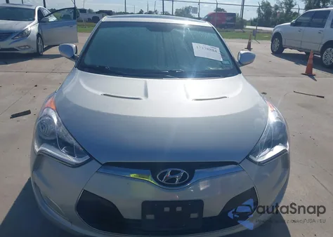 2012 Hyundai Veloster Base W/Gray from USA, damaged, VIN KMHTC6AD4CU053866